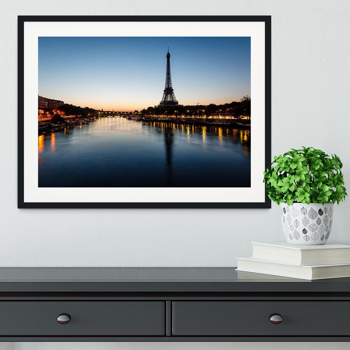 Eiffel Tower and d Framed Print - Canvas Art Rocks - 1