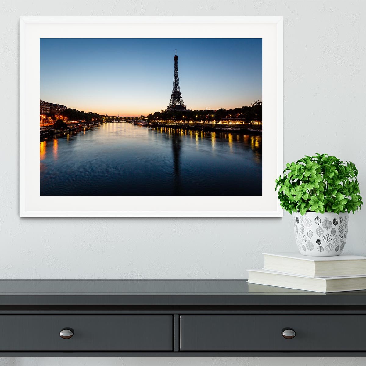 Eiffel Tower and d Framed Print - Canvas Art Rocks - 5