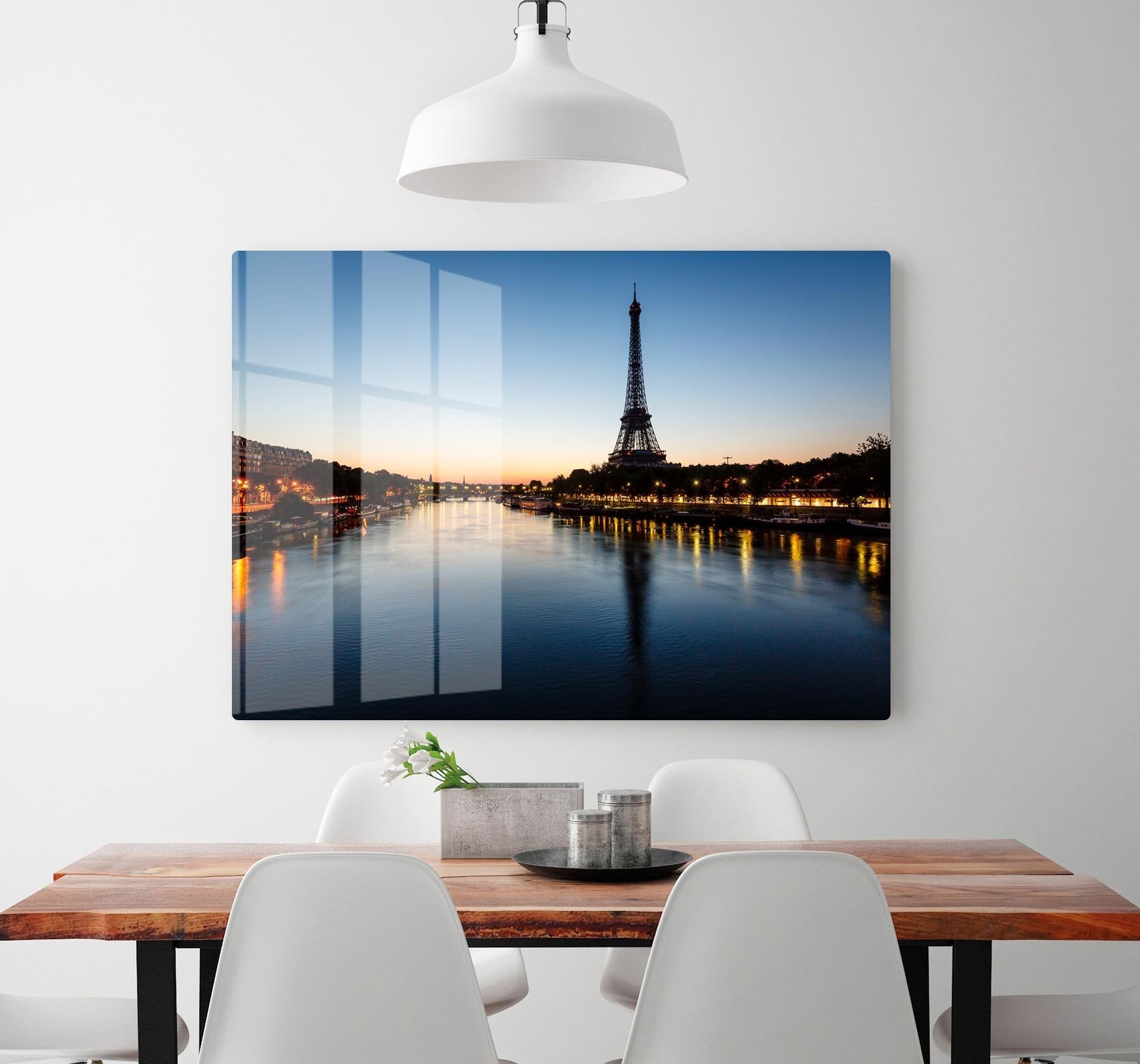 Eiffel Tower and d HD Metal Print