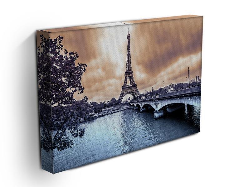 Eiffel Tower from Seine Canvas Print or Poster - Canvas Art Rocks - 3