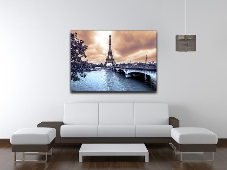 Eiffel Tower from Seine Canvas Print or Poster - Canvas Art Rocks - 4