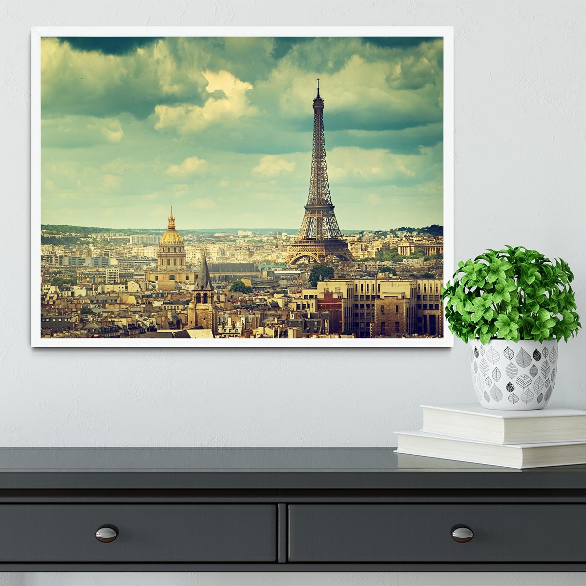 Eiffel tower Paris France Framed Print - Canvas Art Rocks -6