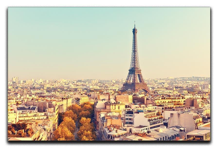 Eiffel tower at sunset Canvas Print or Poster  - Canvas Art Rocks - 1