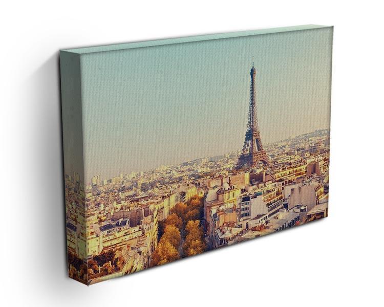 Eiffel tower at sunset Canvas Print or Poster - Canvas Art Rocks - 3