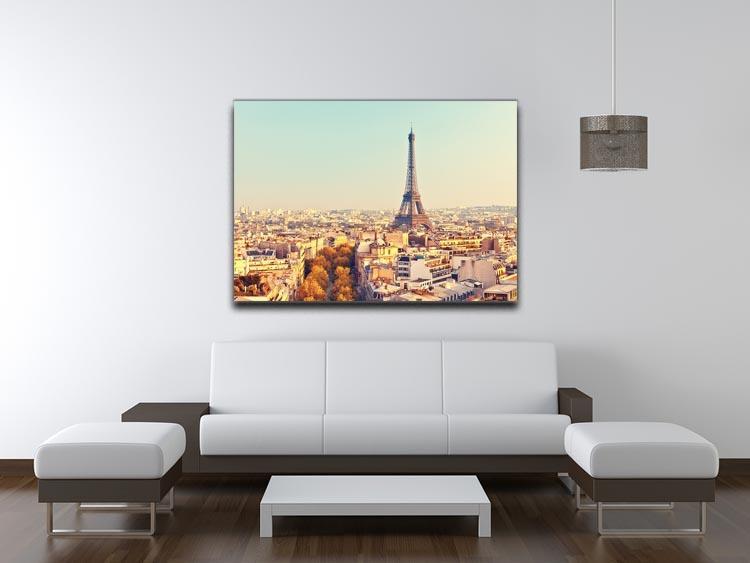 Eiffel tower at sunset Canvas Print or Poster - Canvas Art Rocks - 4