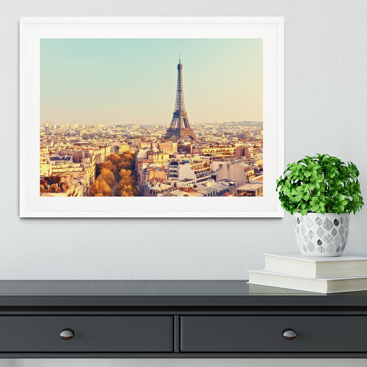 Eiffel tower at sunset Framed Print - Canvas Art Rocks - 5