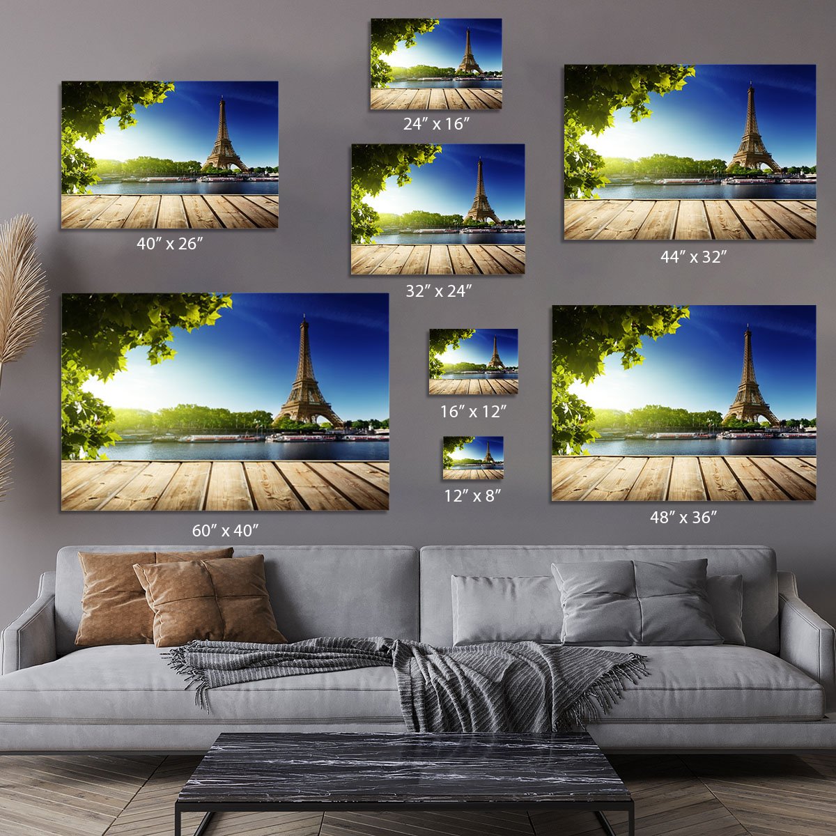 Eiffel tower in Paris Canvas Print or Poster