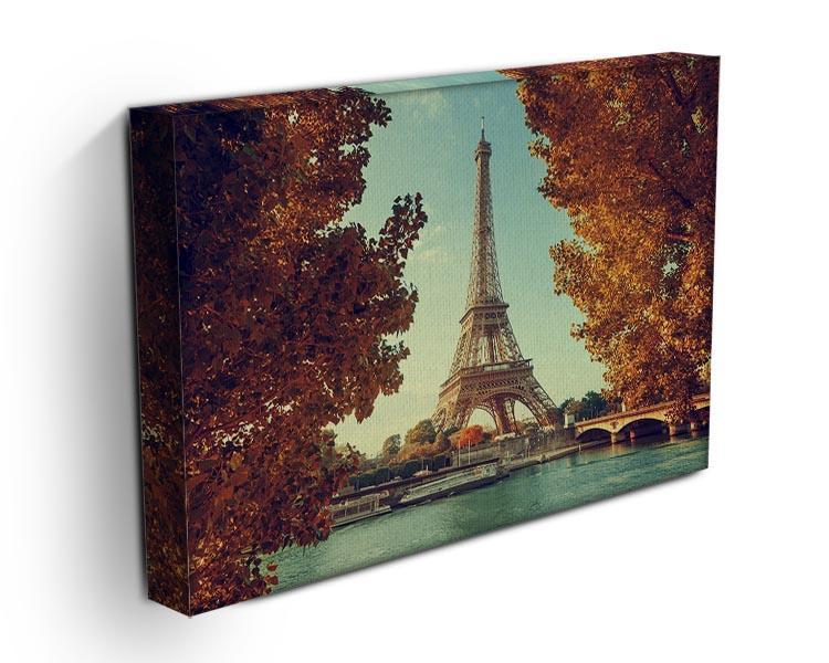 Eiffel tower in autumn time Canvas Print or Poster - Canvas Art Rocks - 3