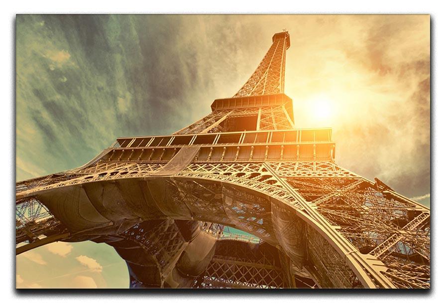 Eiffel tower under sun light Canvas Print or Poster  - Canvas Art Rocks - 1