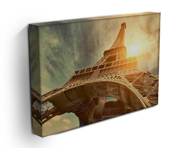 Eiffel tower under sun light Canvas Print or Poster - Canvas Art Rocks - 3