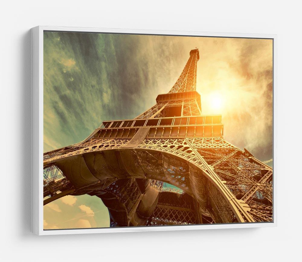 Eiffel tower under sun light HD Metal Print