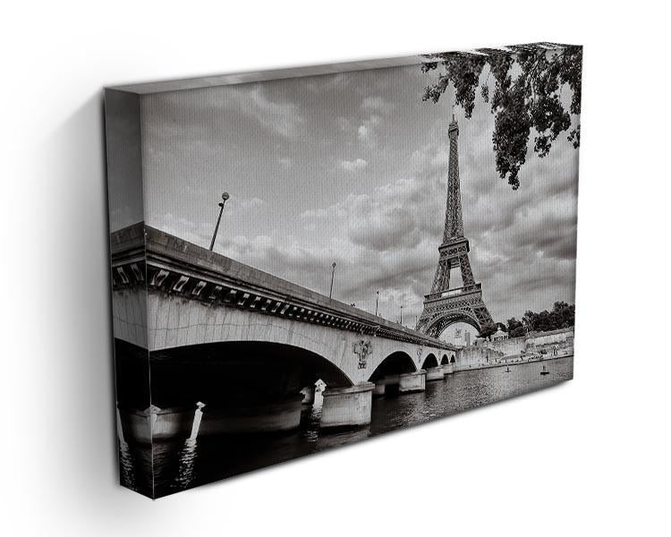 Eiffel tower view from Seine river Canvas Print or Poster - Canvas Art Rocks - 3