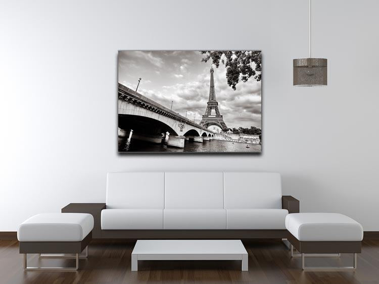 Eiffel tower view from Seine river Canvas Print or Poster - Canvas Art Rocks - 4