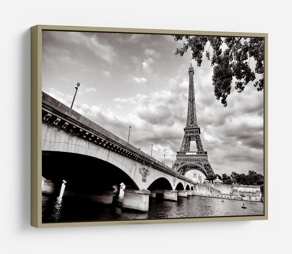 Eiffel tower view from Seine river HD Metal Print