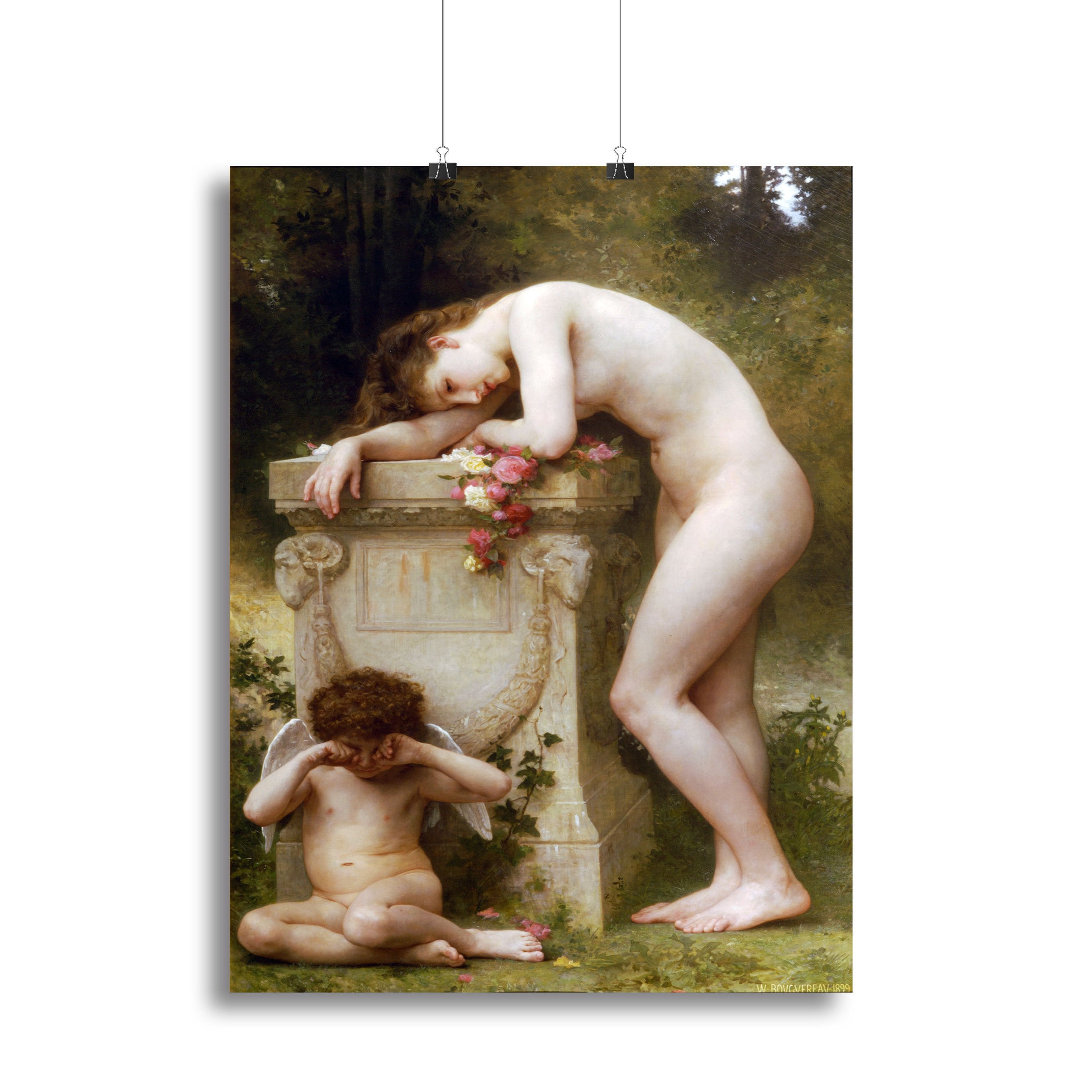 Elegy By Bouguereau Canvas Print or Poster