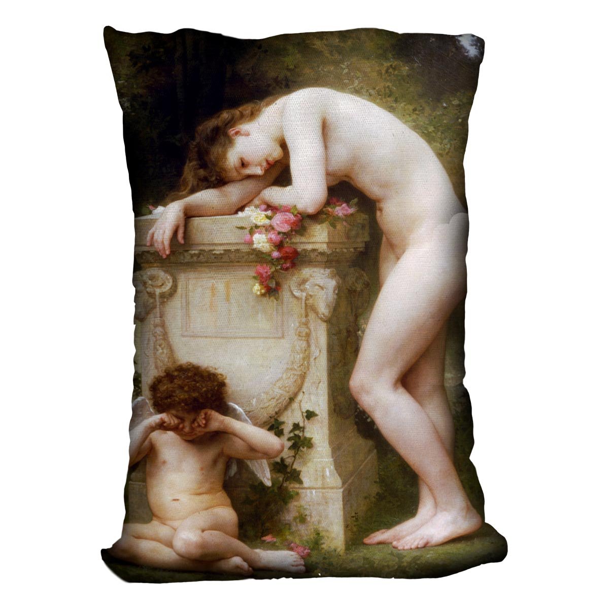 Elegy By Bouguereau Throw Pillow