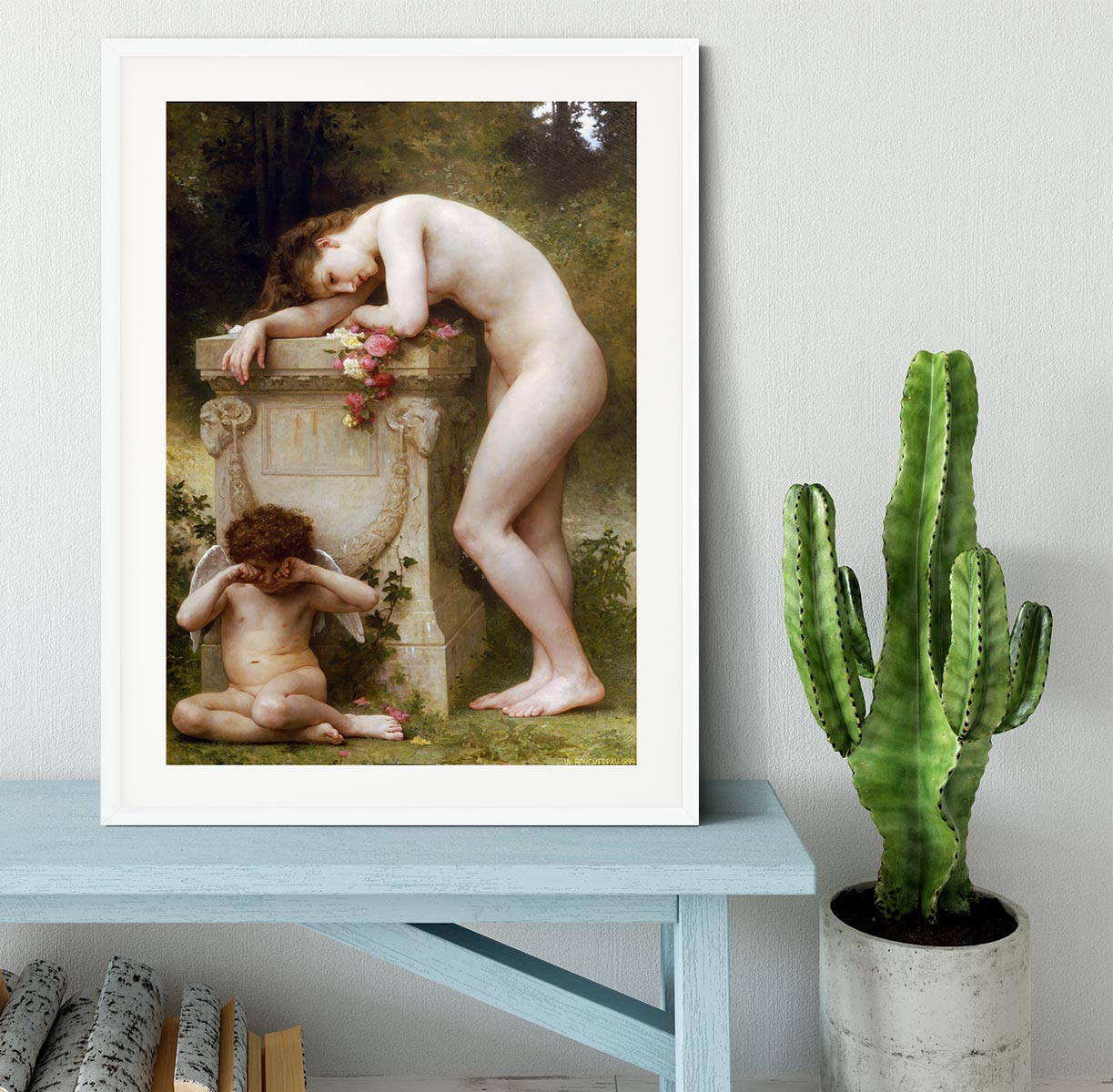 Elegy By Bouguereau Framed Print - Canvas Art Rocks - 5