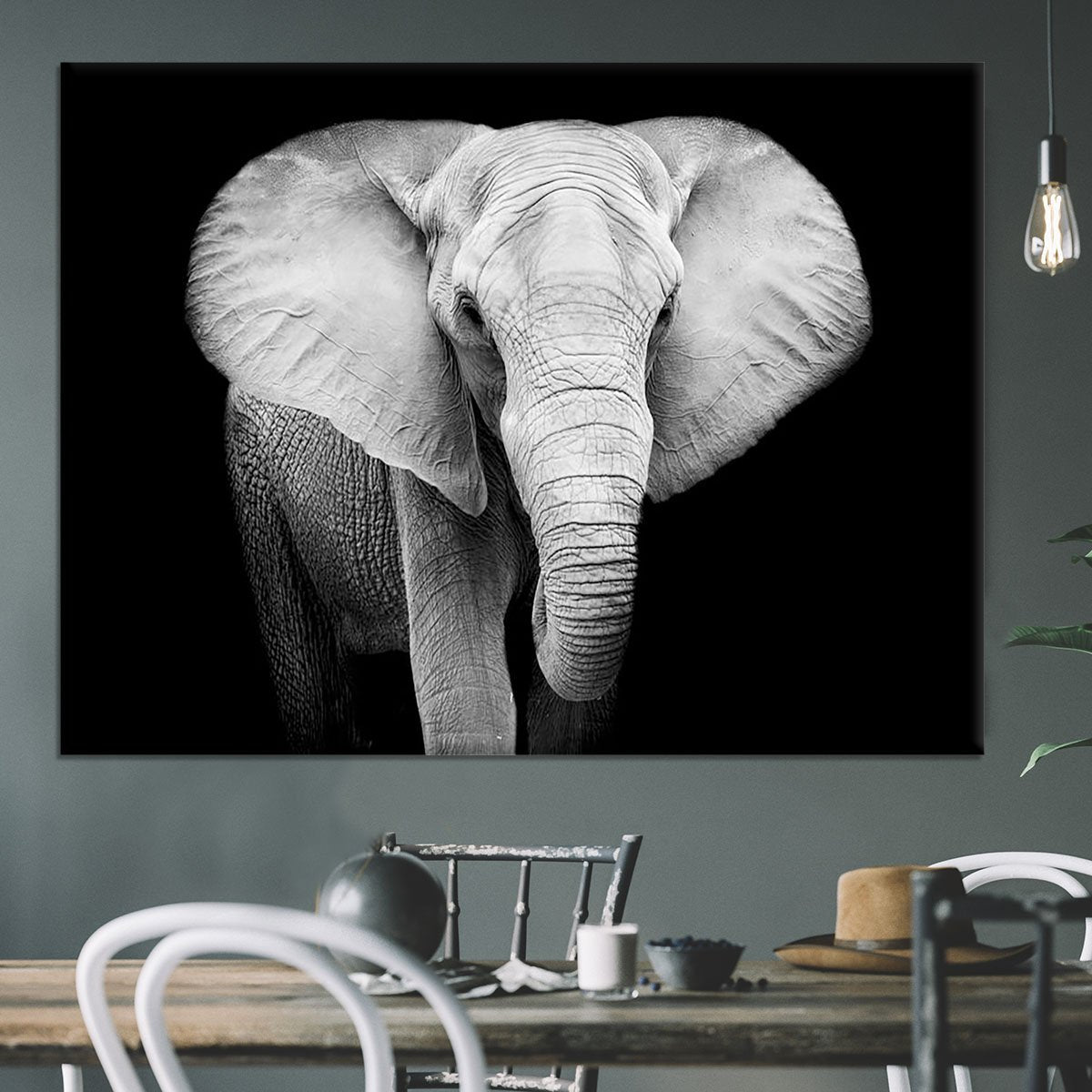 Elephant Canvas Print or Poster