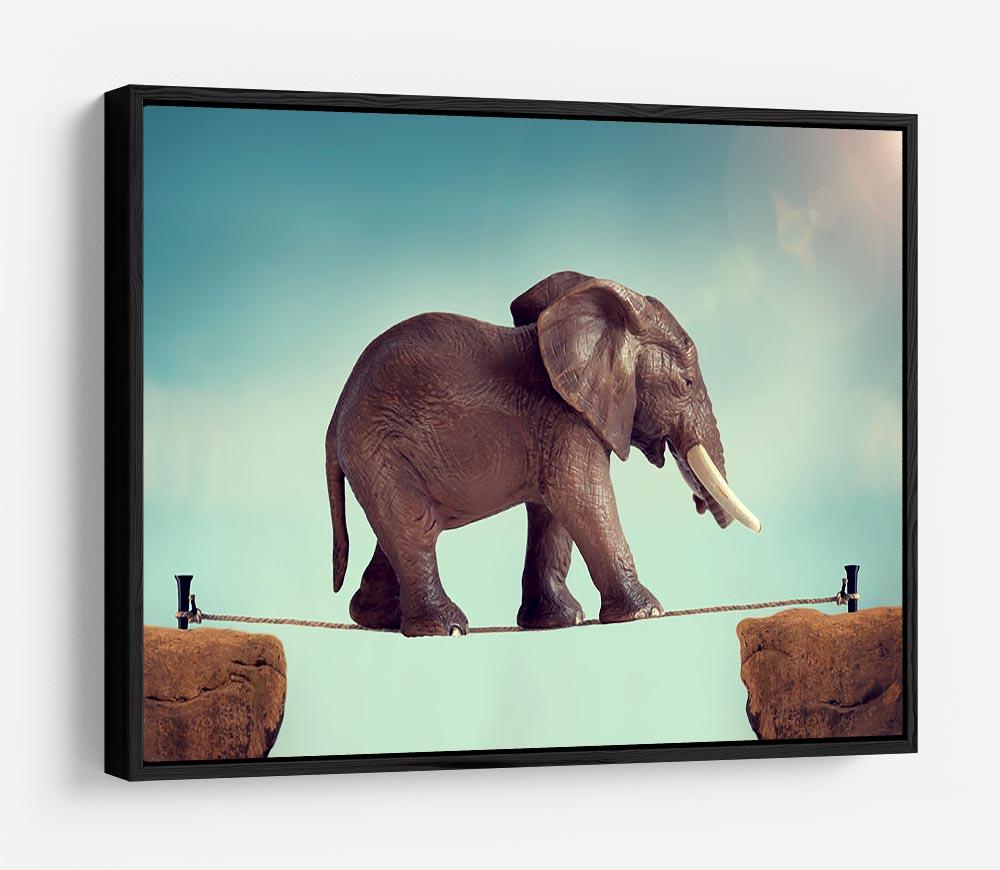Elephant on a tightrope HD Metal Print - Canvas Art Rocks - 6
