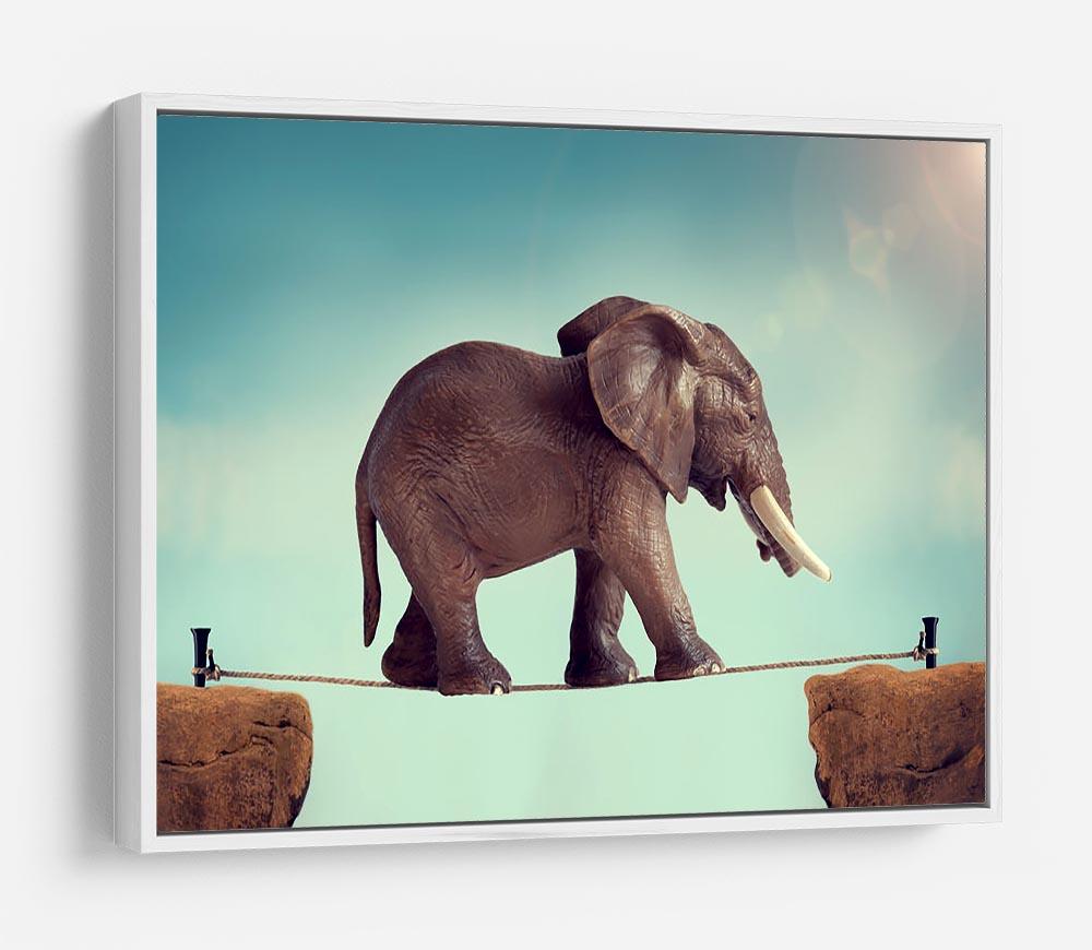 Elephant on a tightrope HD Metal Print - Canvas Art Rocks - 7