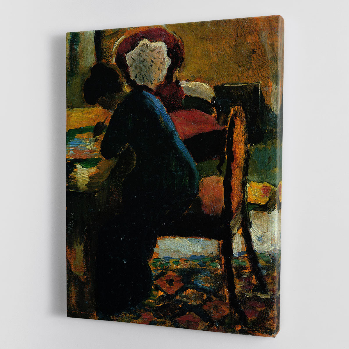 Elisabeth at the desk by Macke Canvas Print or Poster - Canvas Art Rocks - 1