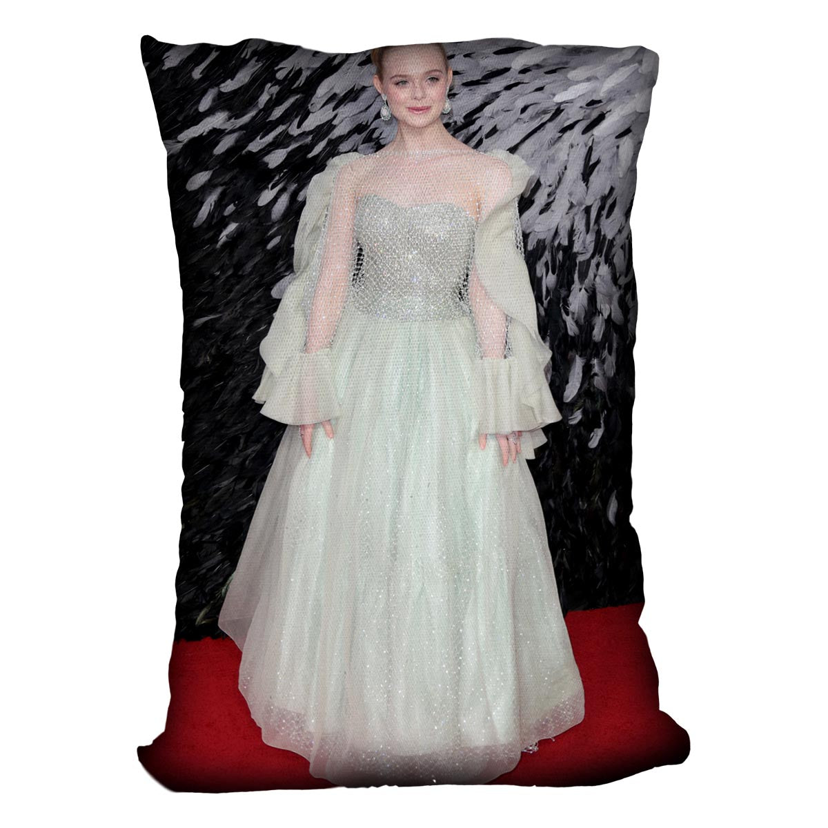 Elle Fanning Cushion - Canvas Art Rocks - 4