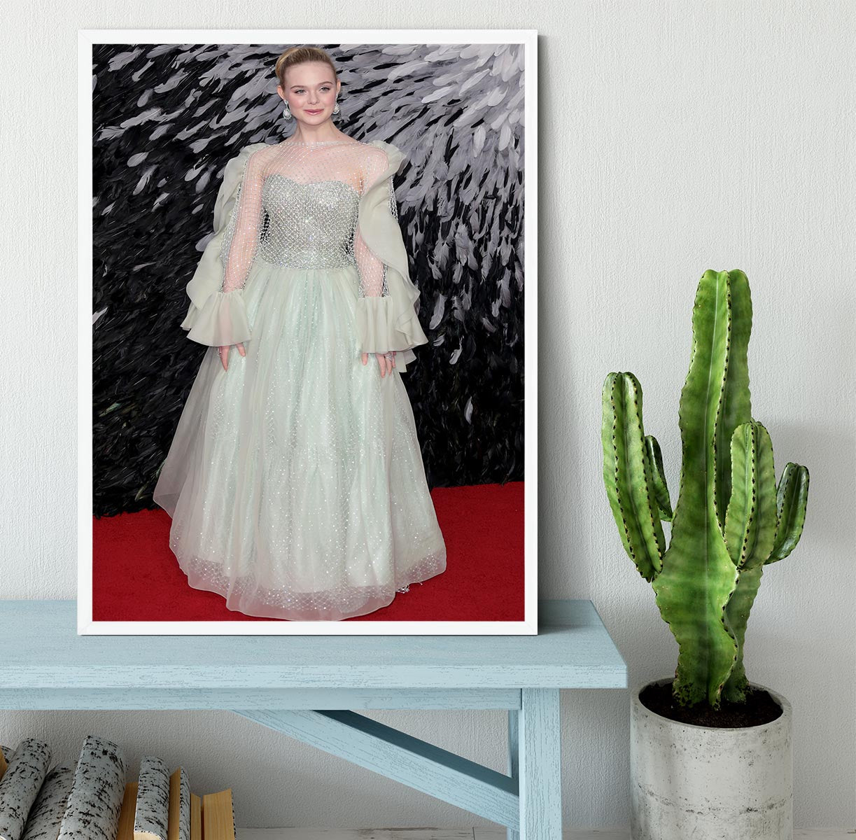 Elle Fanning Framed Print - Canvas Art Rocks -6