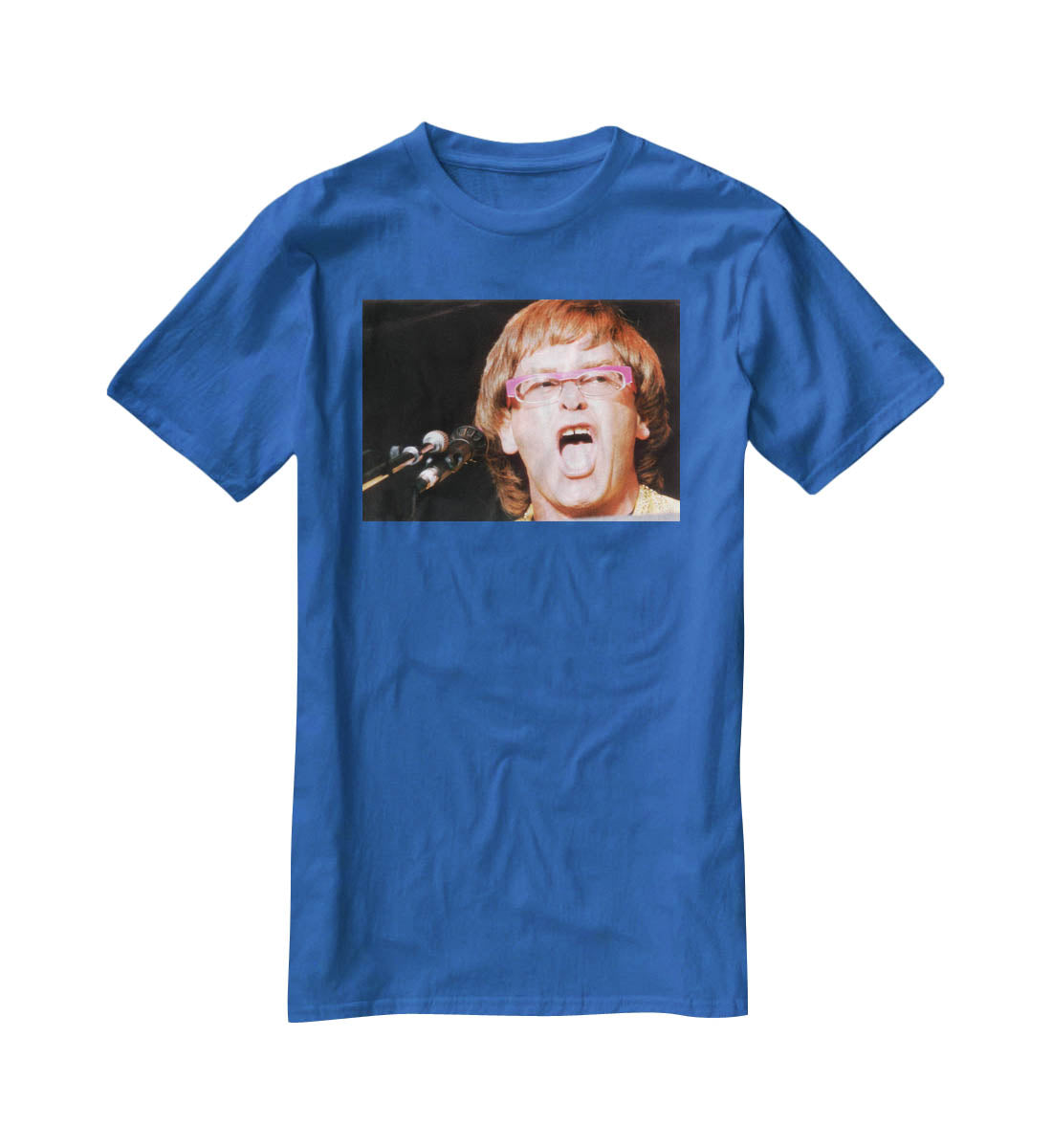 Elton John singing T-Shirt - Canvas Art Rocks - 2