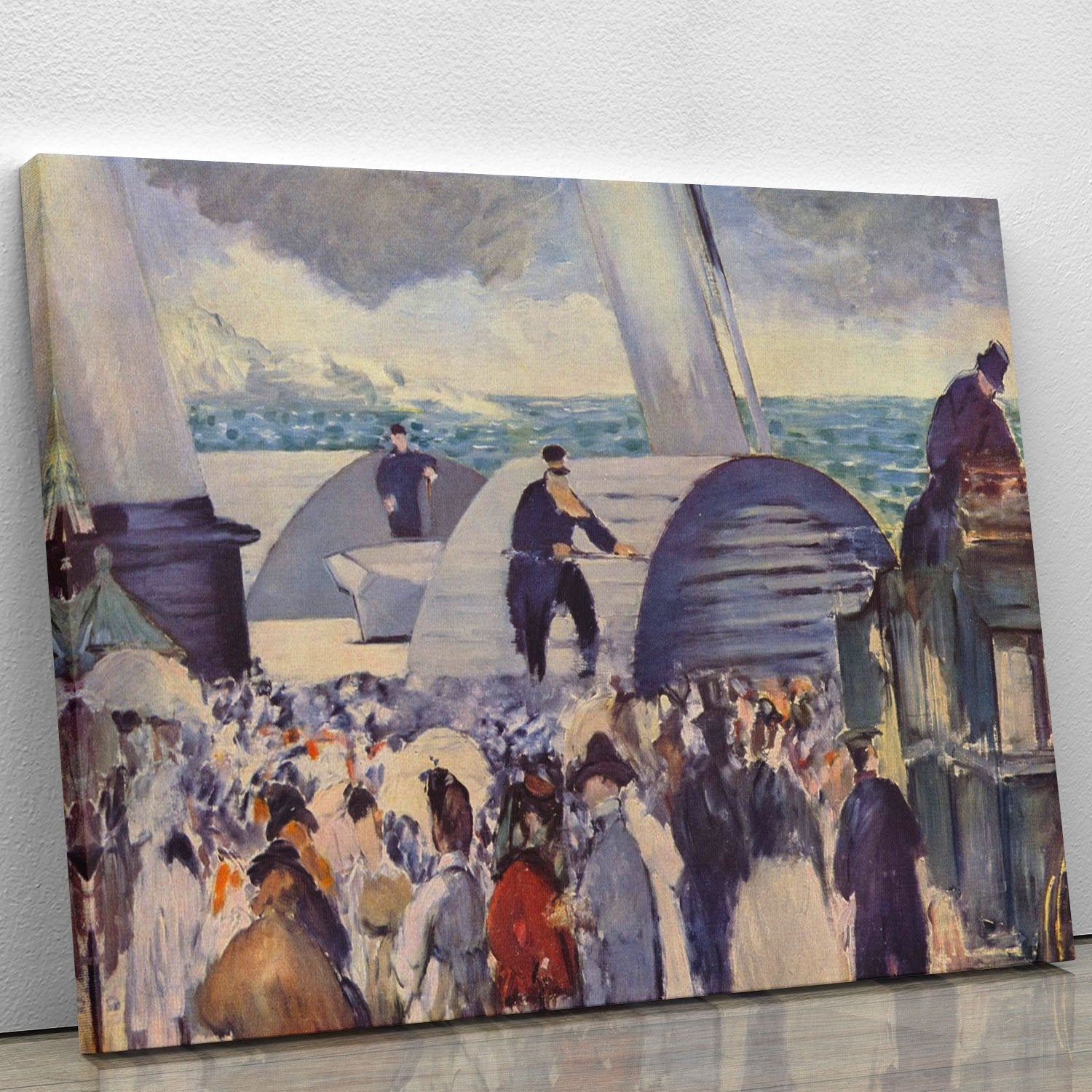 Embarkation after Folkestone by Manet Canvas Print or Poster