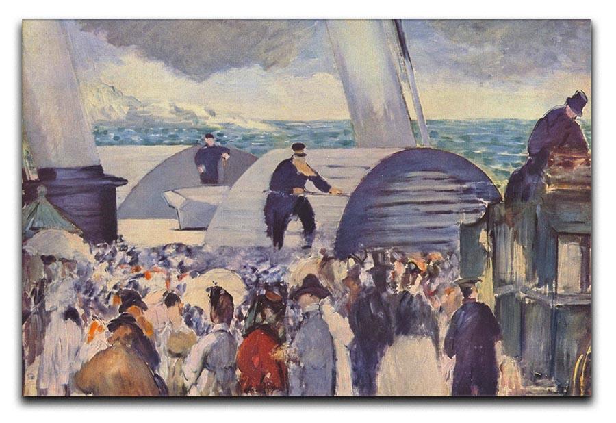 Embarkation after Folkestone by Manet Canvas Print or Poster  - Canvas Art Rocks - 1