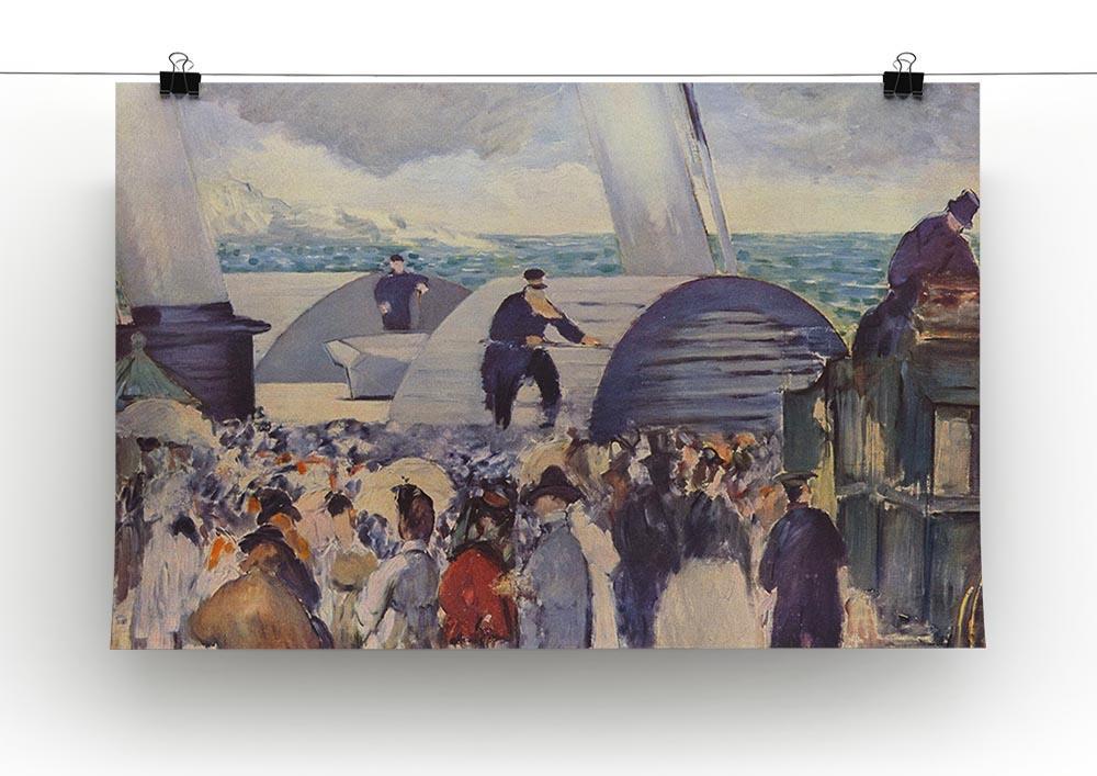 Embarkation after Folkestone by Manet Canvas Print or Poster - Canvas Art Rocks - 2
