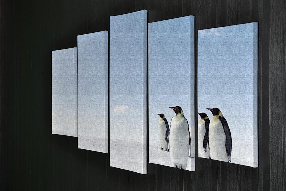 Emperor Penguins in Antacrctica 5 Split Panel Canvas - Canvas Art Rocks - 2