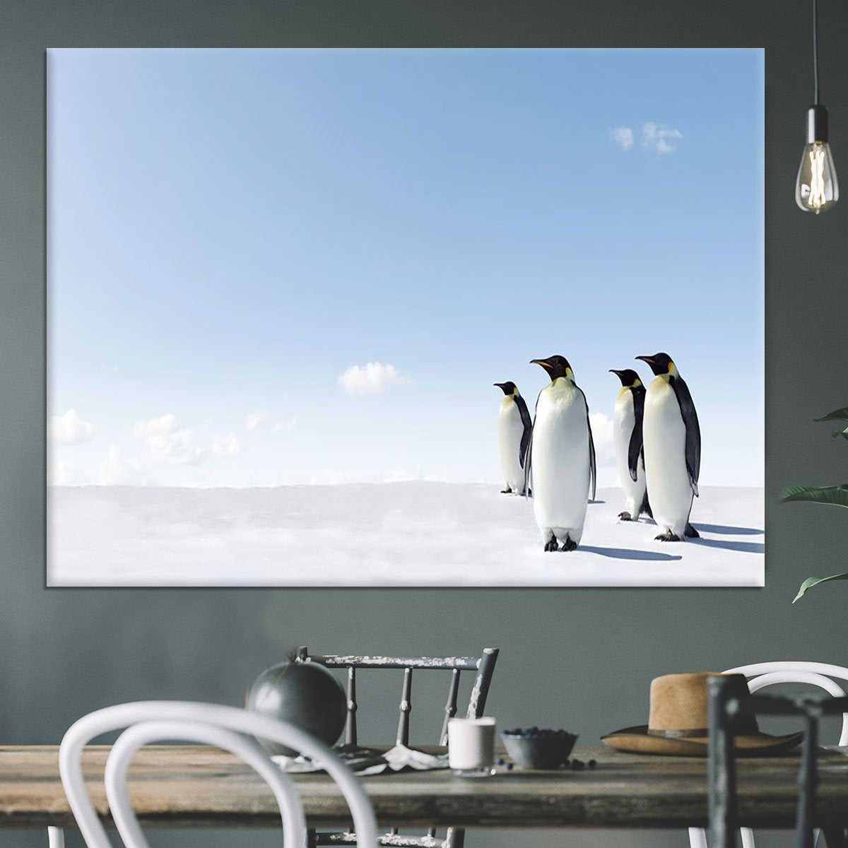 Emperor Penguins in Antacrctica Canvas Print or Poster