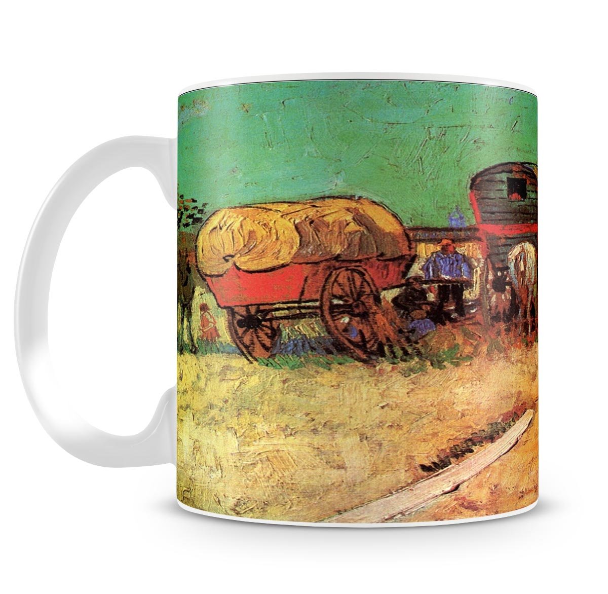Encampment of Gypsies with Caravans by Van Gogh Mug - Canvas Art Rocks - 4