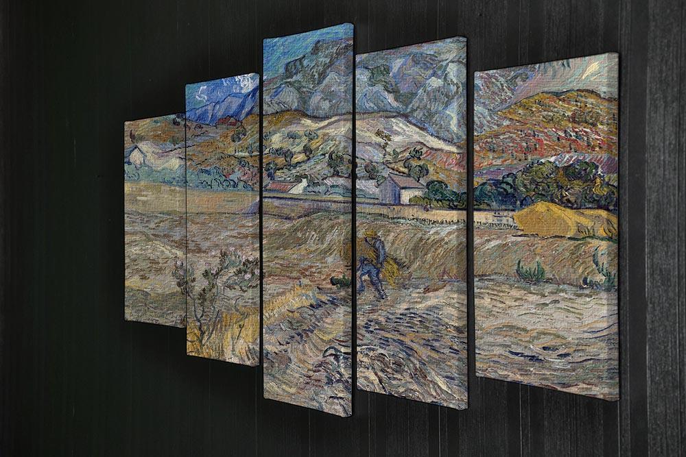Enclosed Field with Peasant 5 Split Panel Canvas - Canvas Art Rocks - 2