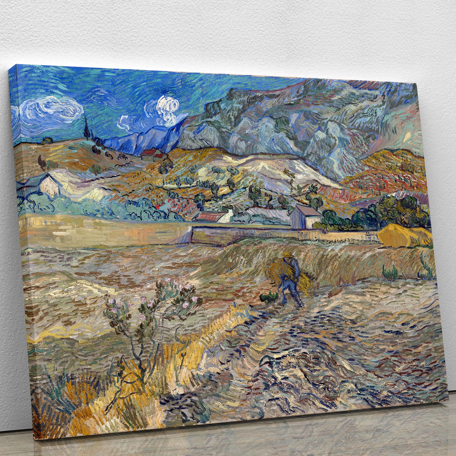 Enclosed Field with Peasant Canvas Print or Poster - Canvas Art Rocks - 1