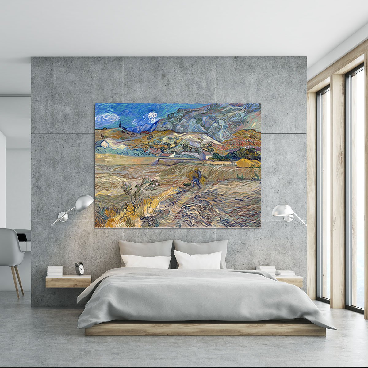 Enclosed Field with Peasant Canvas Print or Poster