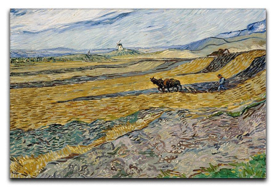 Enclosed Field with Ploughman Canvas Print & Poster  - Canvas Art Rocks - 1