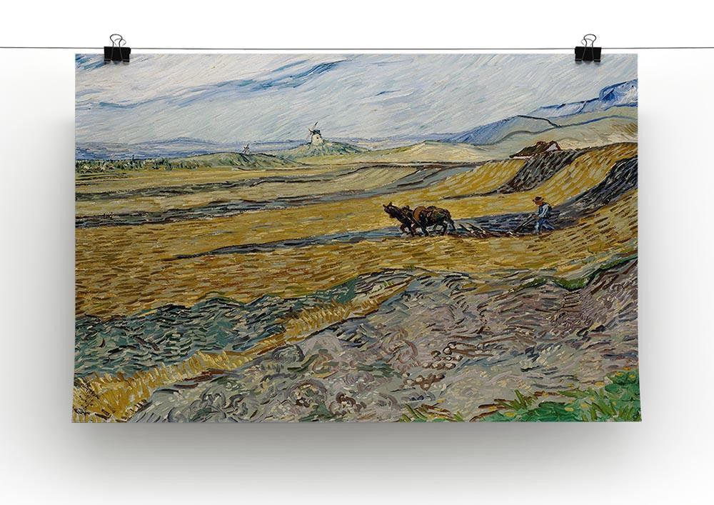 Enclosed Field with Ploughman Canvas Print & Poster - Canvas Art Rocks - 2