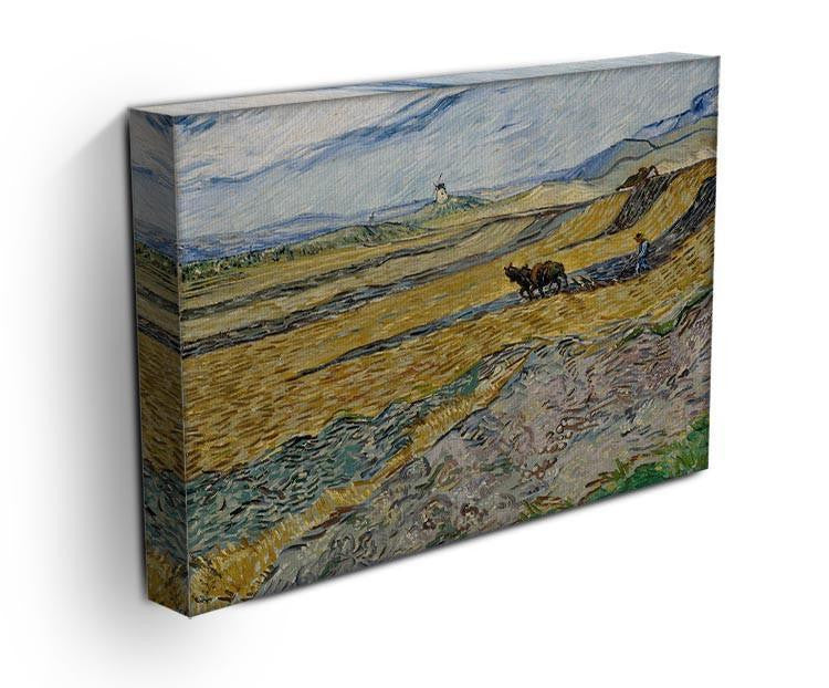 Enclosed Field with Ploughman Canvas Print & Poster - Canvas Art Rocks - 3