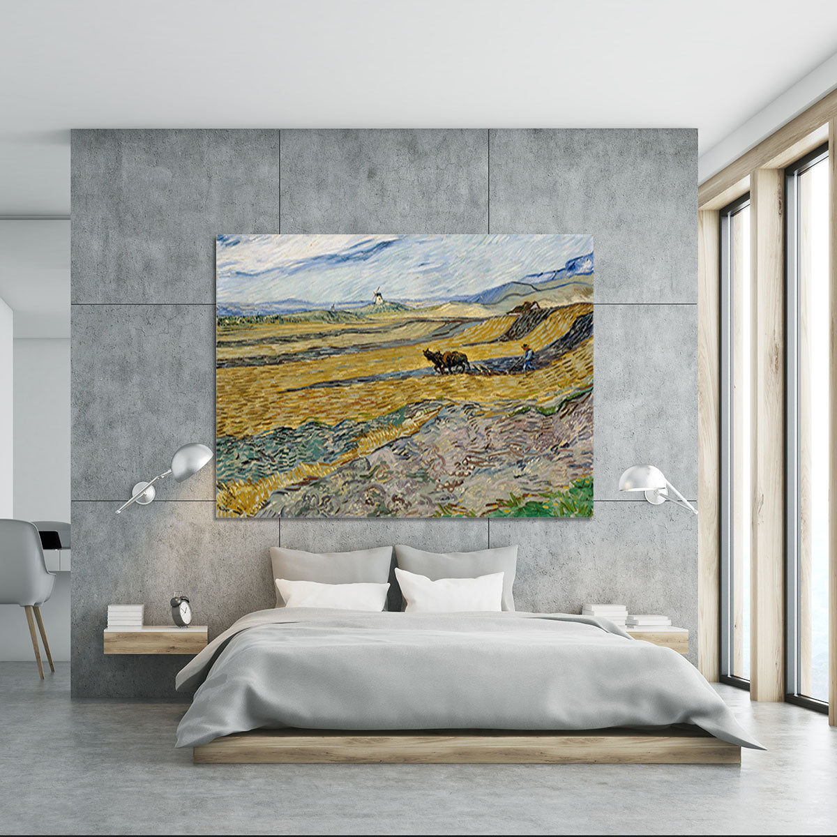 Enclosed Field with Ploughman Canvas Print or Poster - Canvas Art Rocks - 5