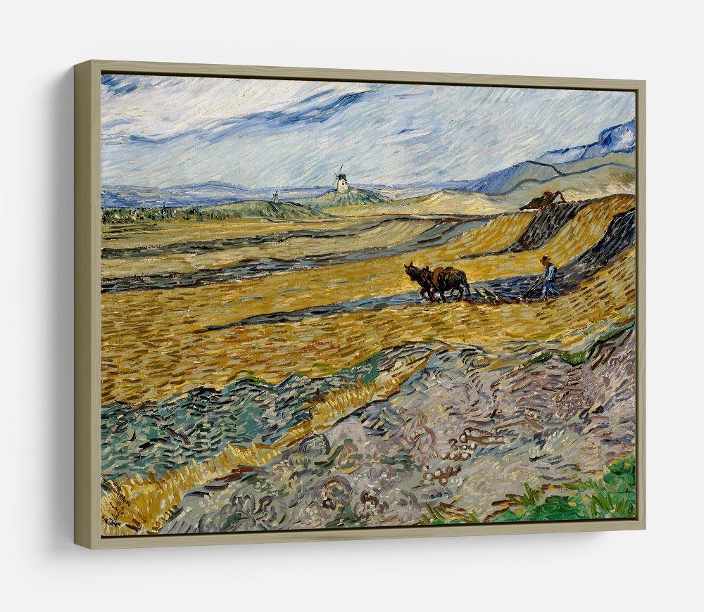 Enclosed Field with Ploughman HD Metal Print