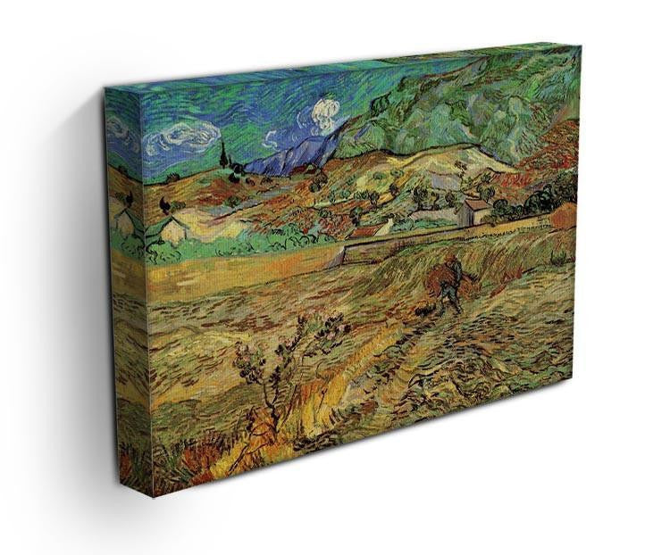 Enclosed Wheat Field with Peasant by Van Gogh Canvas Print & Poster - Canvas Art Rocks - 3