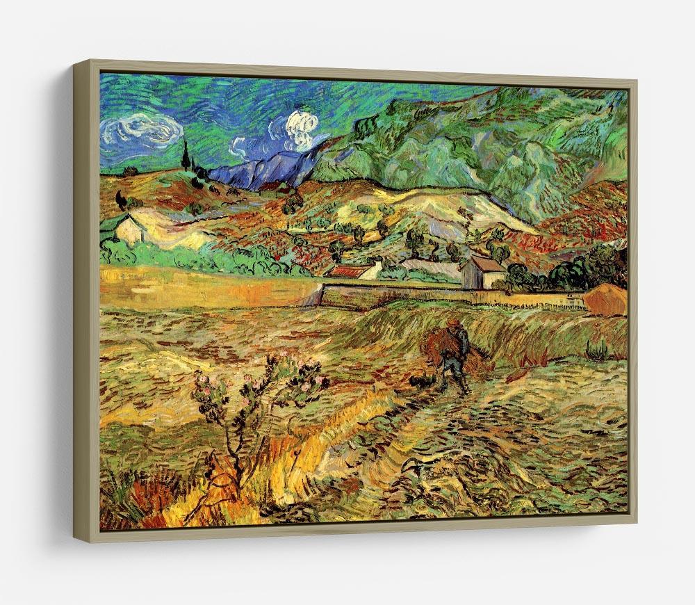 Enclosed Wheat Field with Peasant by Van Gogh HD Metal Print