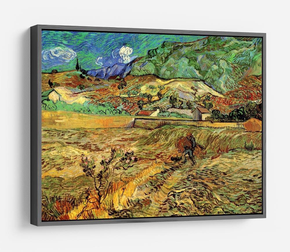 Enclosed Wheat Field with Peasant by Van Gogh HD Metal Print