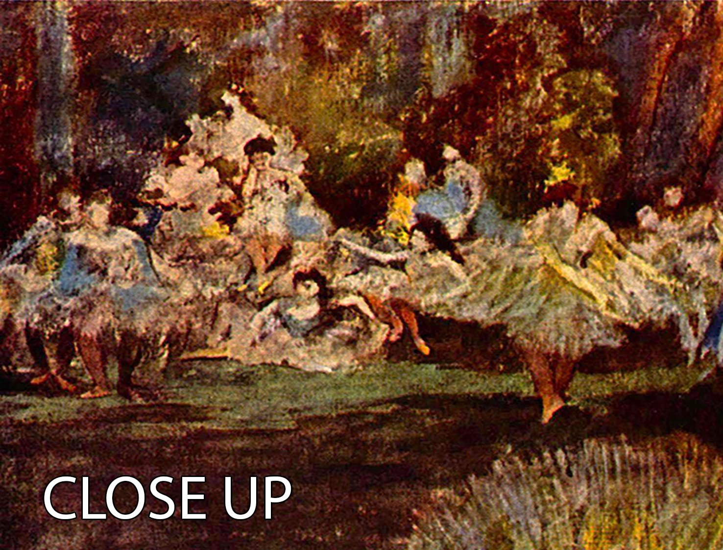 End of the arabesque by Degas 3 Split Panel Canvas Print - Canvas Art Rocks - 3