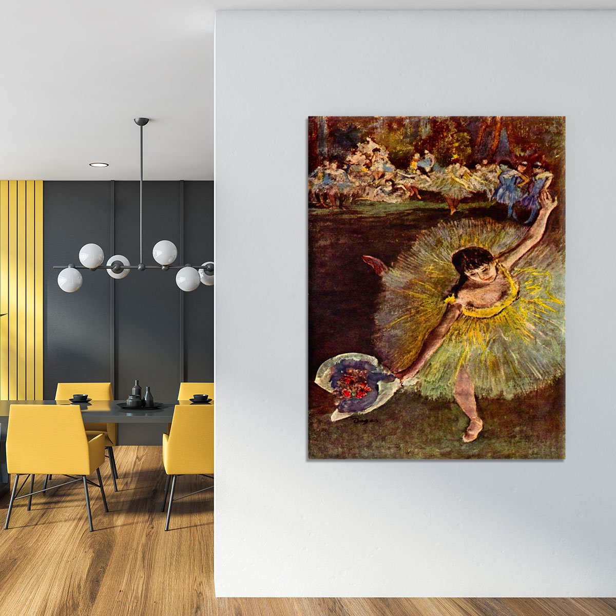 End of the arabesque by Degas Canvas Print or Poster