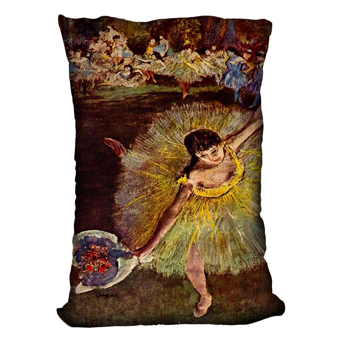 End of the arabesque by Degas Cushion