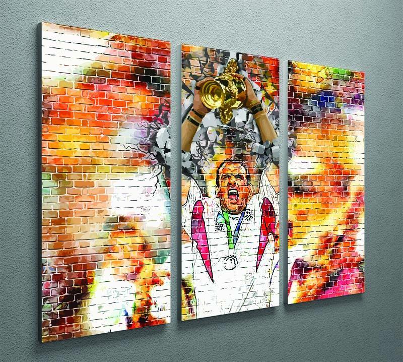 England Rugby World Cup Win 2003 3 Split Panel Canvas Print - Canvas Art Rocks - 2