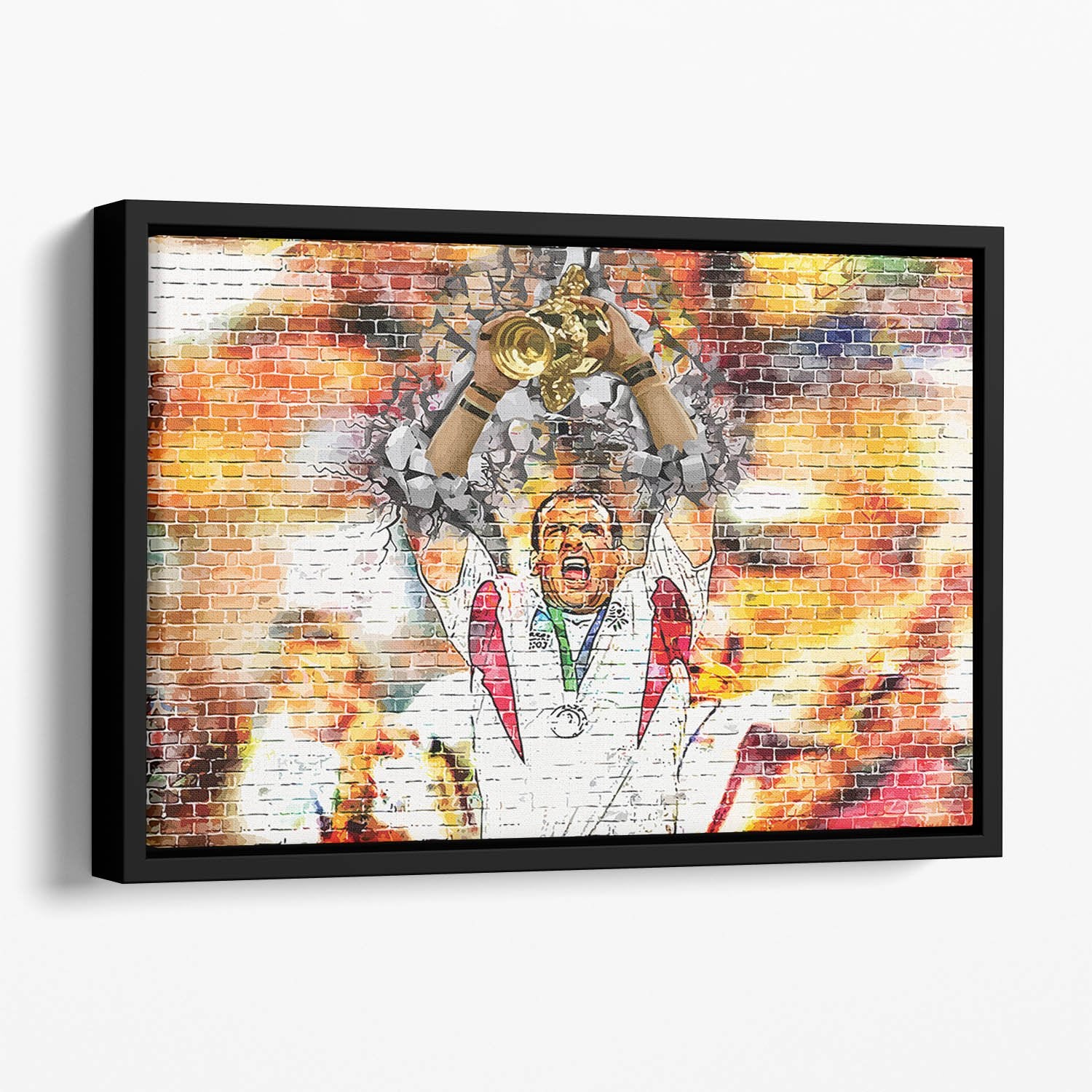 England Rugby World Cup Win 2003 Floating Framed Canvas